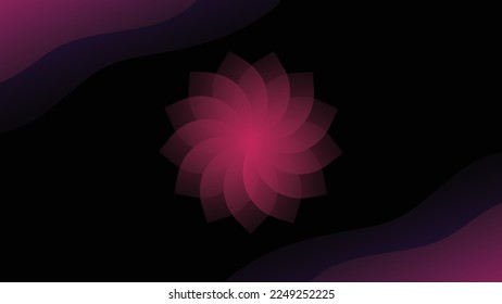 
Pink flower gradient background Abstract art colorfull graphic or spring concept vector illustation