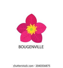 pink flower icon logo vector