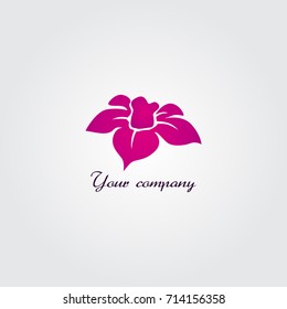 Pink flower logo