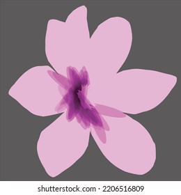 pink flower logo vector illustration