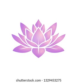 pink flower for logo yoga health