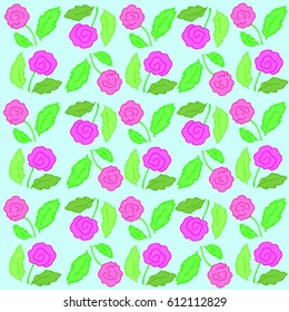 pink flower on green background