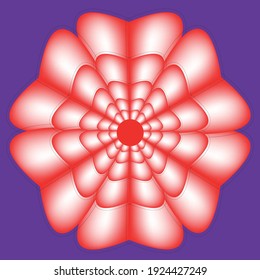 pink flower with open petals for design