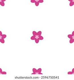 Pink Flower Pattern Art Seamless is a vector design with a pink floral motif arranged in a seamless pattern. 