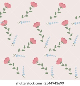 pink flower pattren vector eps10.