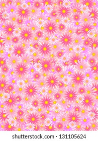 Pink flower petal background