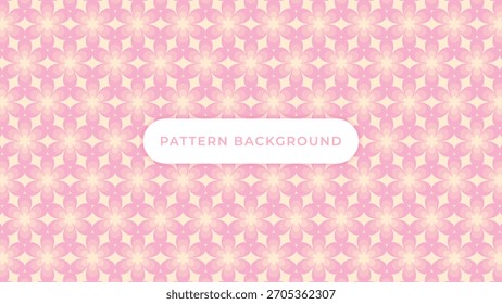 pink flower seamless pattern background vector design