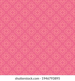 Patrón sin soldadura de flor rosa, fondo floral rojo claro