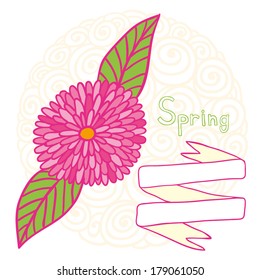 pink flower spring background
