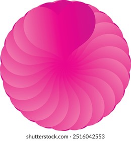 Pink Flower Swirl Vector background