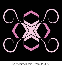 pink flower vector art illustrator