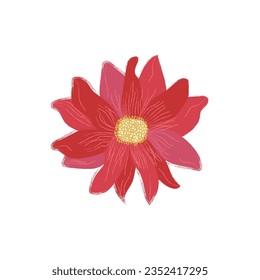 Pink Flower Vector Illustration 2023