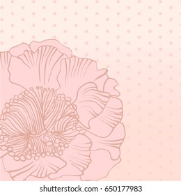 pink flower vector illustration