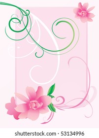 pink flowers backdrop