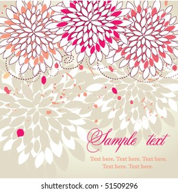 Pink flowers background