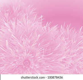 Pink flowers floral background vector