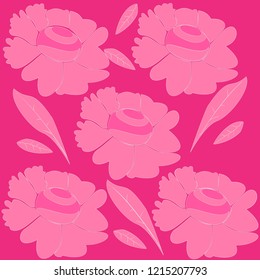 pink flowers on light background