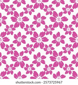 Pink flowers on light color background for fabric textile wallpaper gift wrapping paper.