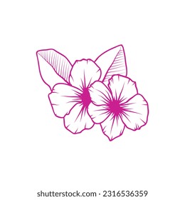 Flores rosas, sobre un fondo blanco. Se puede usar para web e impresión. EPS vectorial 10
