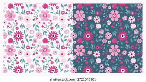 Patrón inconsútil de las flores rosadas para el Fondo de pantalla, papel de embalaje, impresiones textiles