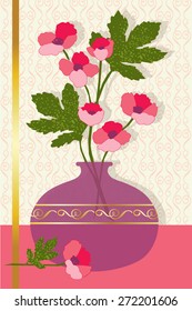 pink flowers in vase