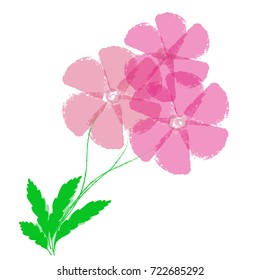 Pink flowers for wallpaper or background pattern.