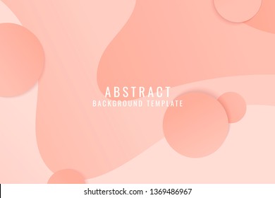 Pink flowing abstract background vector