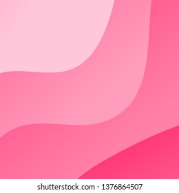 Pink flowing abstract background vector