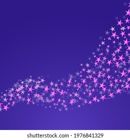pink flowing on blue background. cartoon vector illustration