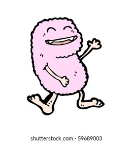 pink fluffy monster cartoon