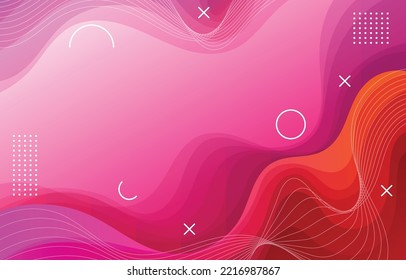 Pink Fluid Background Free Vector Image