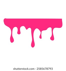pink fluid background. Seamless pattern of melted strawberry pink. Banner seamless pattern. Vector illustration