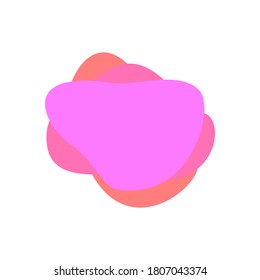 Icono de botón de líquido rosado. Punto geométrico del gradiente vectorial 3d para banners y volantes. Formas geométricas con colores dinámicos. Un lugar abstracto con elementos para un diseño de color vibrante y moderno.