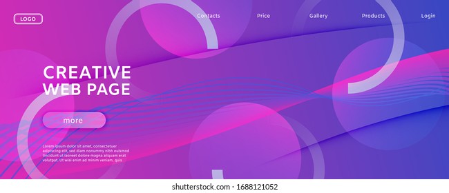 Pink Fluid Stripes. Creative Motion. Abstract Futuristic Landing Page. Memphis Curve Texture. Fluid Stripes. Flow Shapes Template. 3d Flow Pattern. Purple Fluid Stripes. Minimal Magazine.