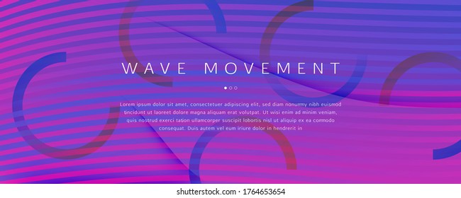 Pink Fluid Stripes. Technology Concept. 3d Futuristic Wallpaper. Vibrant Color Brochure. Fluid Stripes. Flow Shapes Illustration. Abstract Flow Pattern. Purple Fluid Stripes. Minimal Magazine.