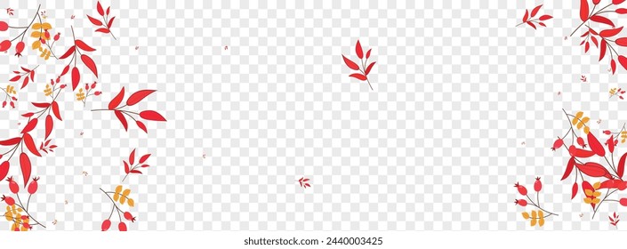 Pink Foliage Background Transparent Vector. Leaves Floral Card. Burgundy Berries Symbol. Abstract Texture. Leaf September.