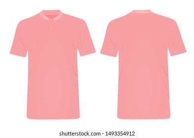 Pink forge polo shirt. vector illustration
