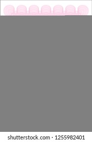 Pink Formal invitation template. Complex background. Nice design. Vector illustration. 