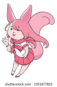 pink fox school uniform