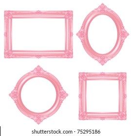 pink photo frames a4