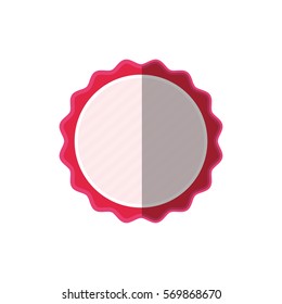 pink frame badge ornament shadow vector illustration eps 10