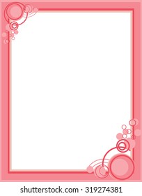 pink frame picture vector abstract