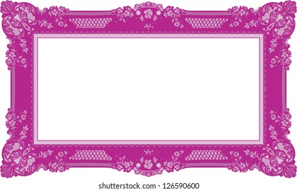 Pink Frame Vector Illustration
