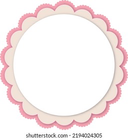 pink Frame in Vintage  Vector Illustration. EPS10
