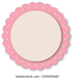 pink Frame in Vintage  Vector Illustration. EPS10
