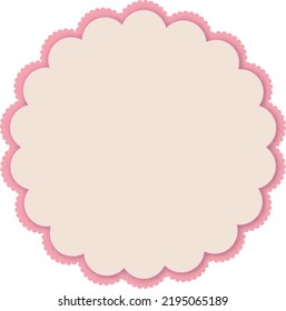 pink Frame in Vintage  Vector Illustration. EPS10
