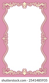 pink frame wedding card frame love card roll