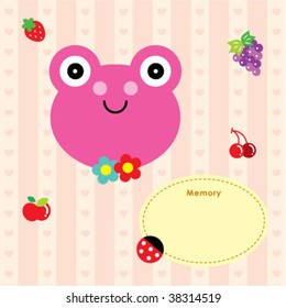 pink frog tag