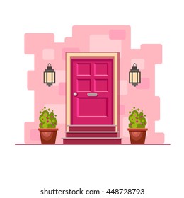 House Front Door Open Cartoon Images Stock Photos Vectors Shutterstock