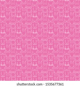 Pink and funny brasseries pattern